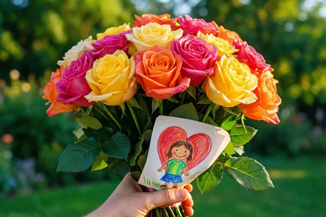 Een boeket vol kinderliefde