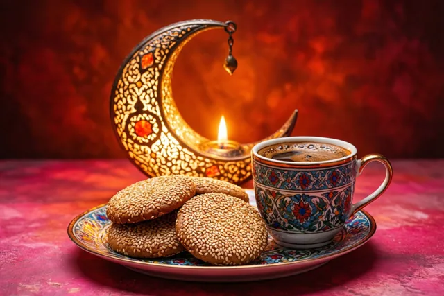 Suikerfeest met koffie erbij