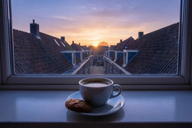 Goedemorgen met een koffiekoek