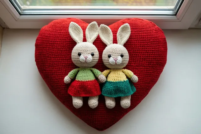 Konijntjes in de kleuren van liefde