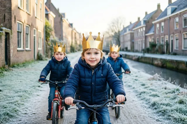 Gouden kronen langs de vaart