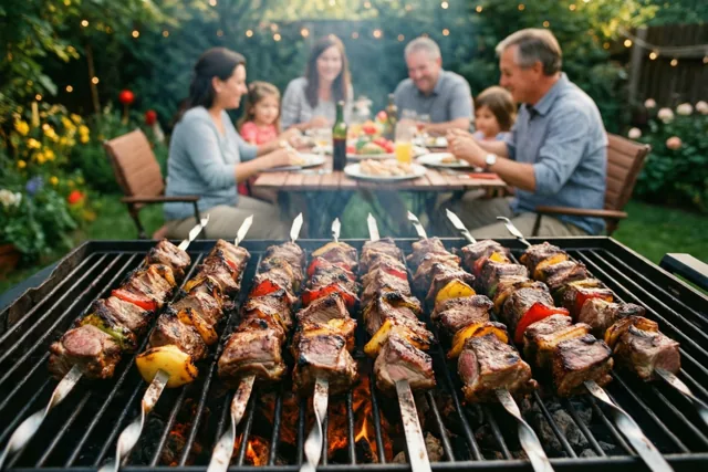 Samen rond de barbecue