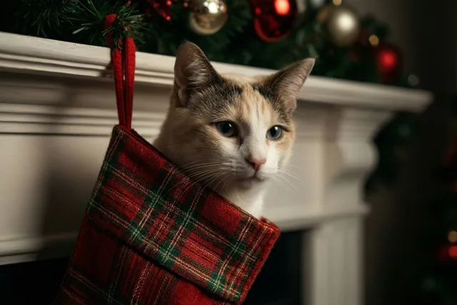 Een kerstkous vol kattenstreken
