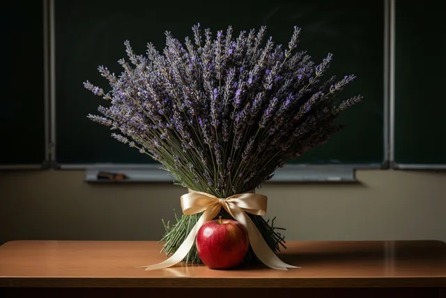 Een bos lavendel vol dank