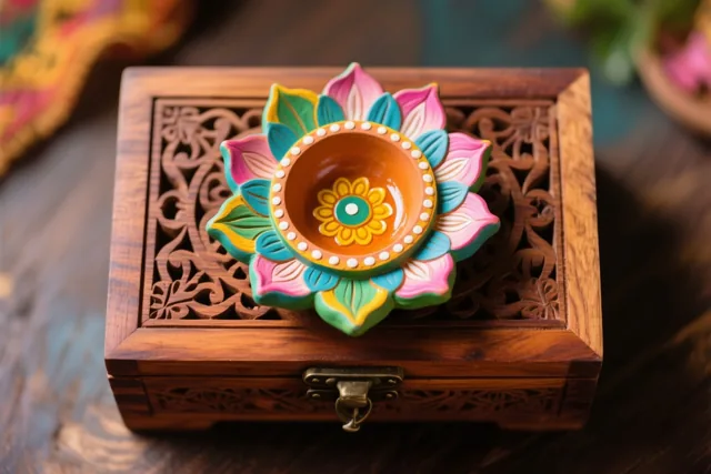 Een lotus voor Diwali