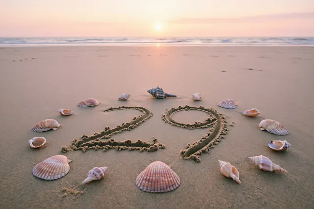 Een strandgroet voor je 29ste