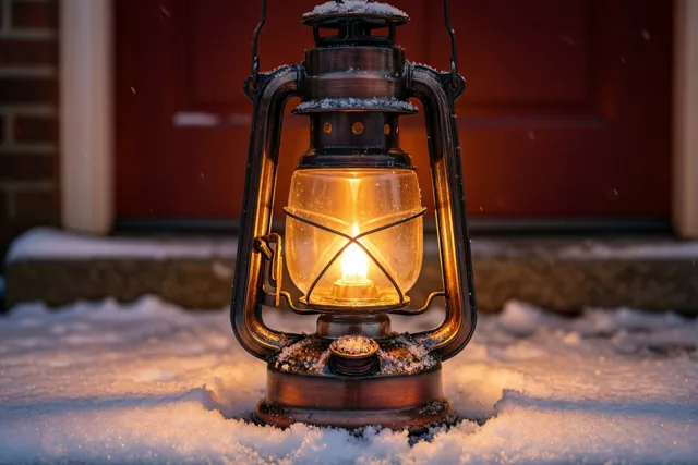 Een lichtje aan de deur