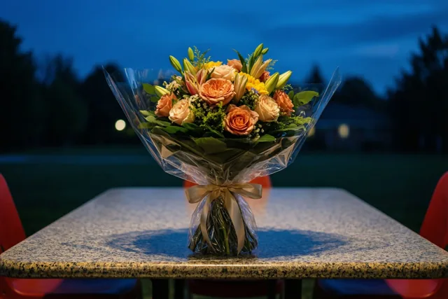 Warme bloemen, nostalgische felicitaties