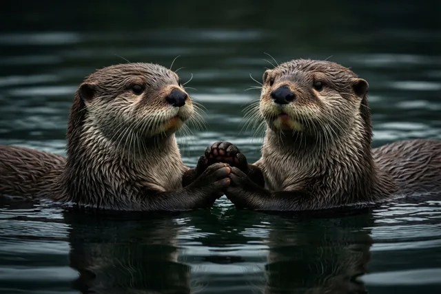 Ottervrienden blijven samen