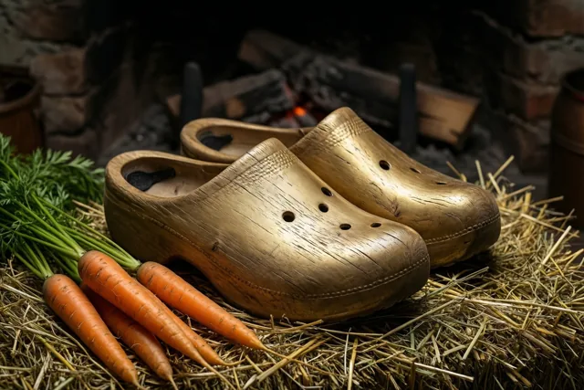 Sinterklaas bij de oude klompen