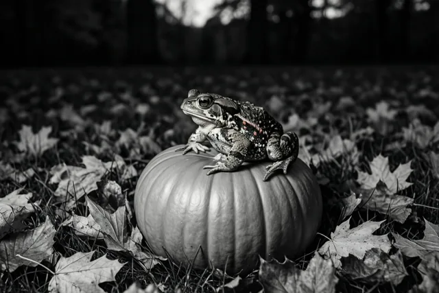 Een pad voor Halloween