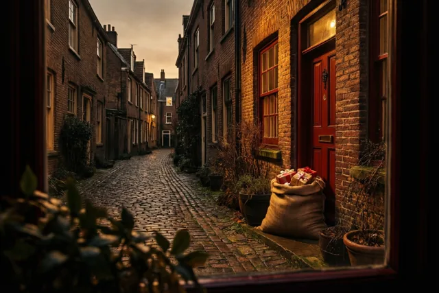 Sinterklaas was in het steegje