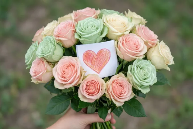 Zachte kleuren, lieve mama