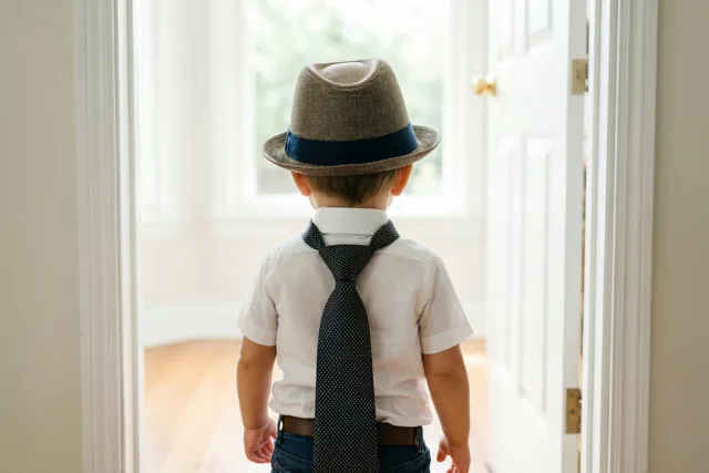 Papa, je kleine heer groet je