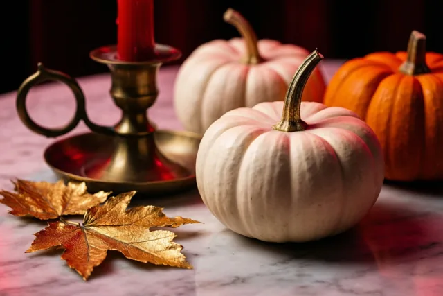 Een vleugje rood in de herfst