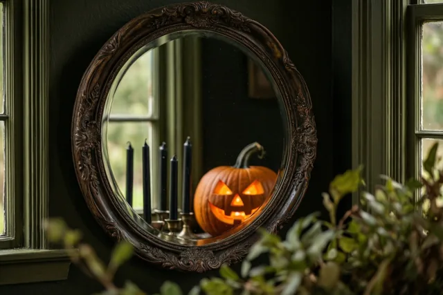 Halloween in een sierlijke lijst