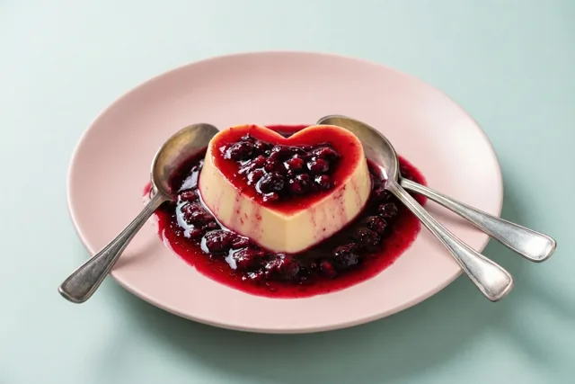 Roze bordje, zoete liefde
