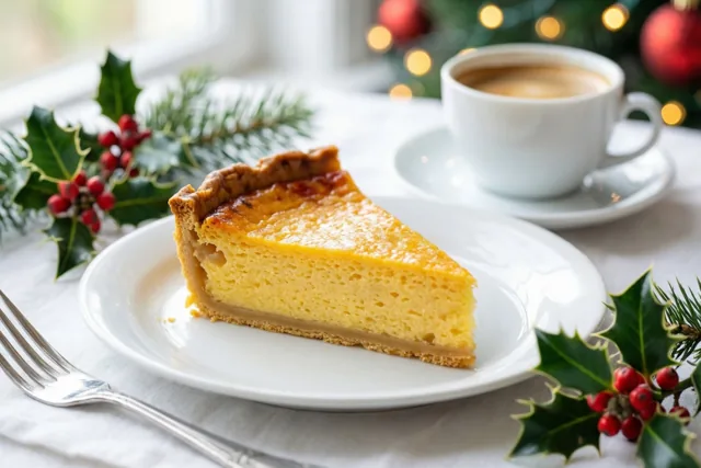Kerstpauze met een taartje
