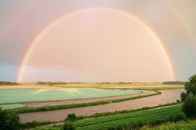 Een zachte boog van hoop