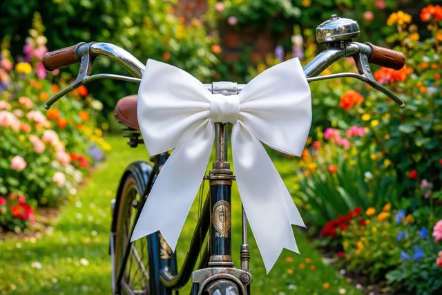 Feestwensen met een fiets van vroeger