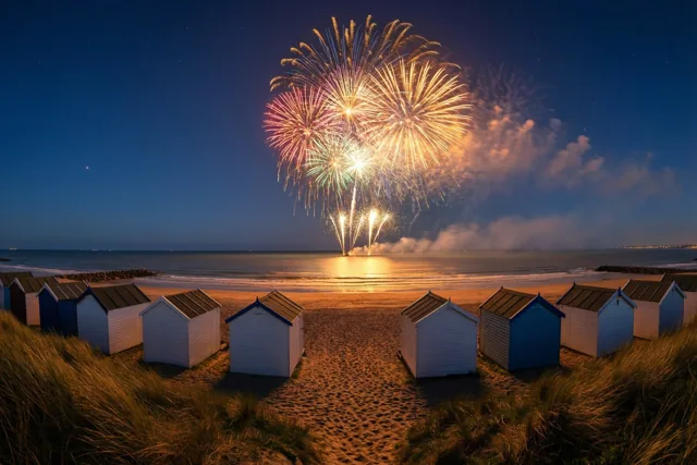 Nieuwjaarsfeest voor de strandhuisjes