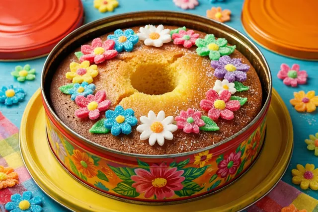 Voor mama, cake in retrostijl