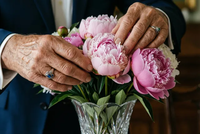 Roze pioenen, blijvende liefde