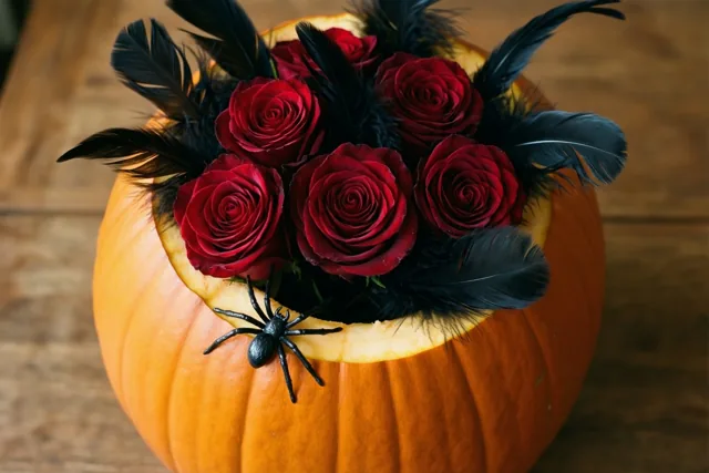 Donkerrode groeten voor Halloween