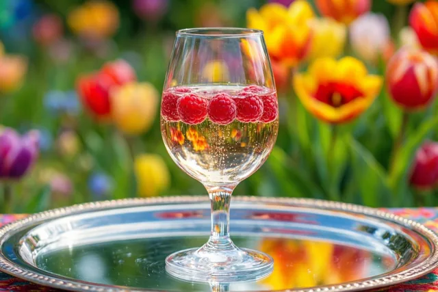 Bubbels tussen de tulpen