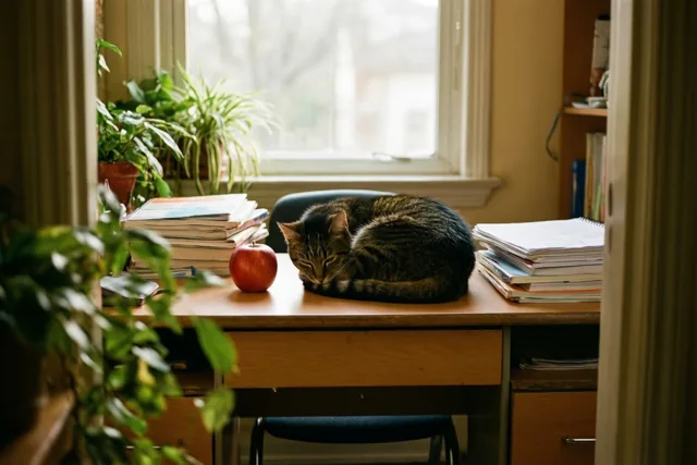 Kattenrust voor een lieve leerkracht
