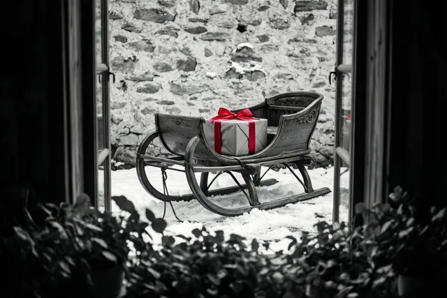 Een slee vol kerstgevoel