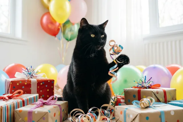 Kattenkwaad op je verjaardag