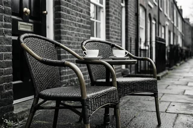 Bijpraten op de stoep