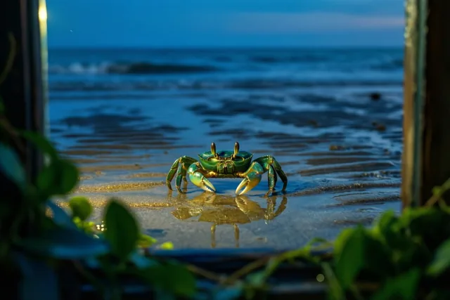 Kleine krab, warme groet