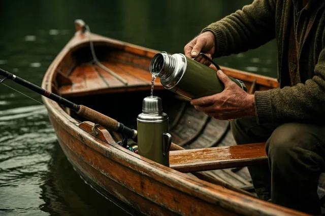 Oude thermos, zeeën van tijd