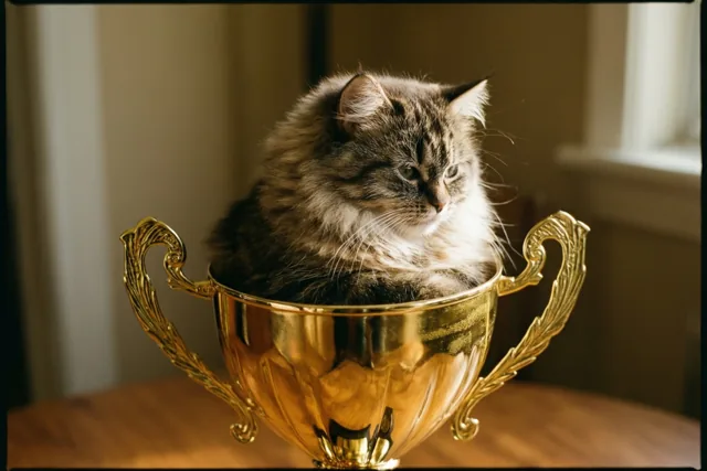 De prijs gaat naar poes