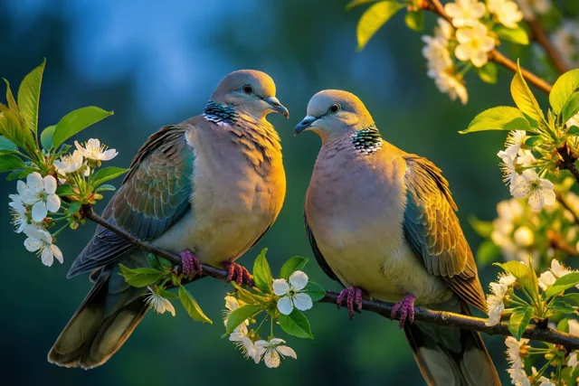 Lente in gouden licht