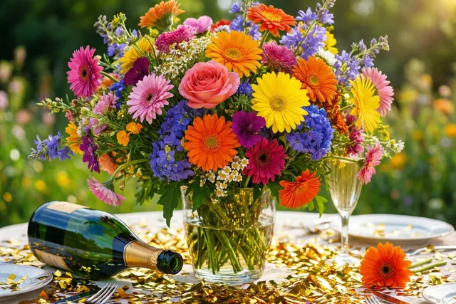 Bloemen en bubbels voor jou