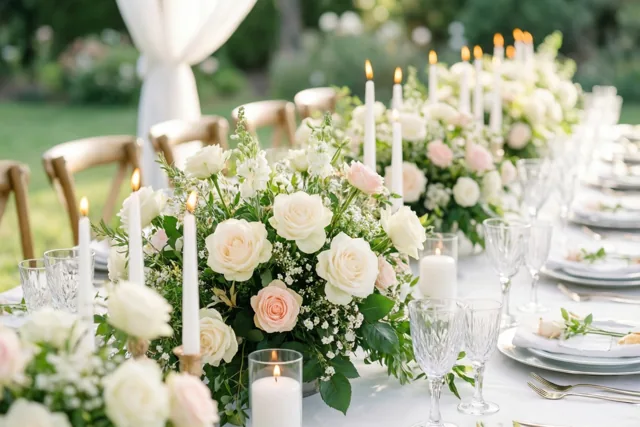 Een bloementafel voor jullie liefdesverhaal