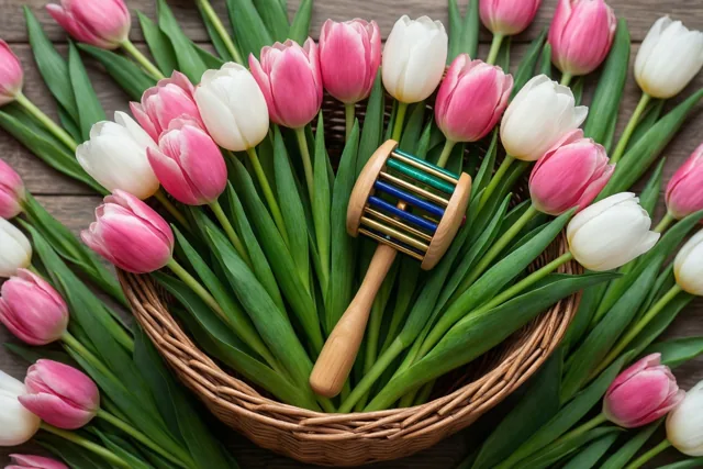 Tulpenmand voor jullie kleine spruit