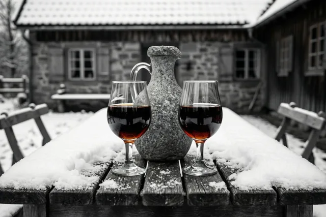 Twee glaasjes wintergezelligheid