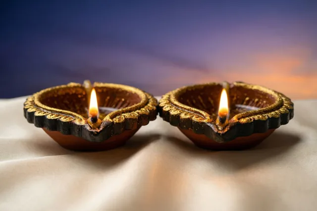 Diwali onder de avondhemel