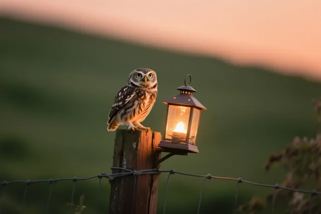 Een rustige avond voor uil