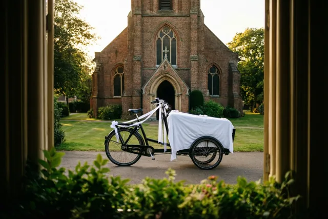 Met de bakfiets naar je doopsel
