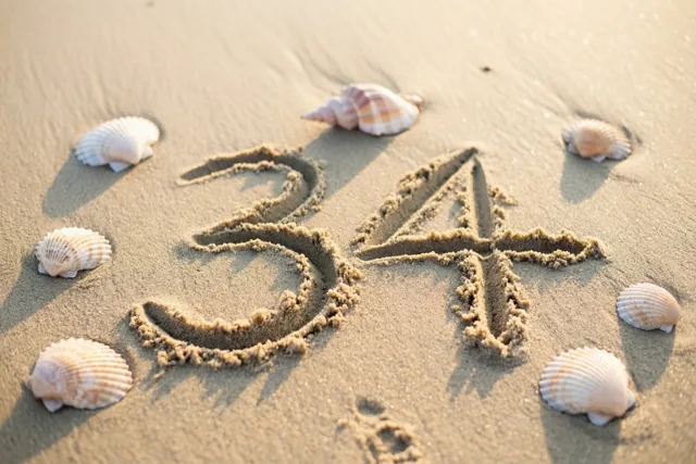 34 met zand tussen je tenen