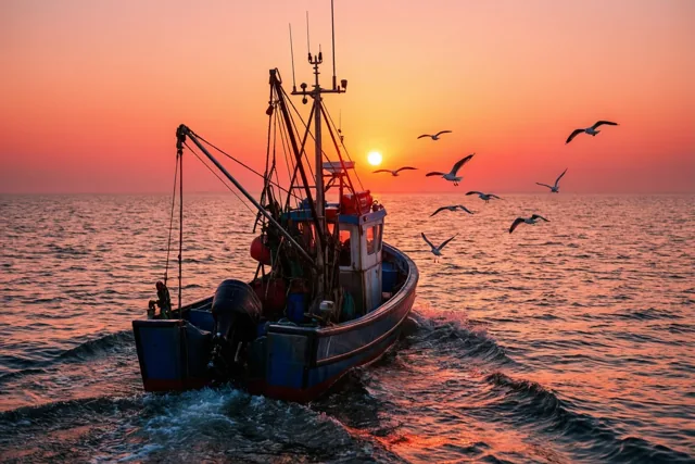 De zee is al wakker