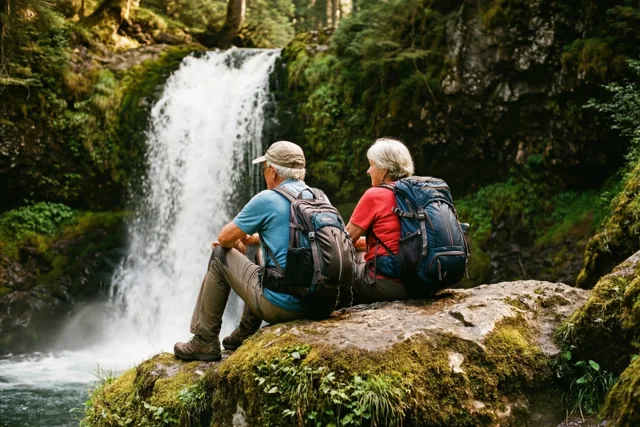 Met pensioen naar de waterval