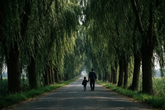 Langs de wilgen met papa