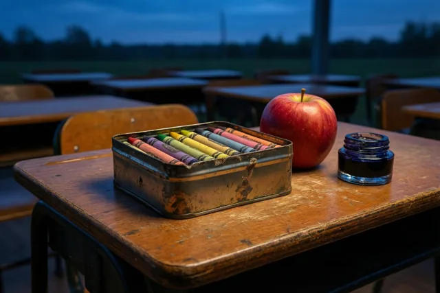 Kleur in de klas van vroeger