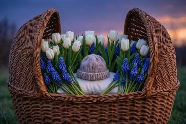 Een wiegje vol bloemenliefde